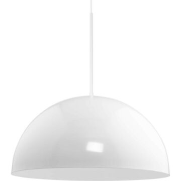 Perimeter 1-Light Pendant in White