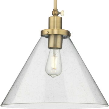 Hinton 1-Light Pendant in Vintage Brass