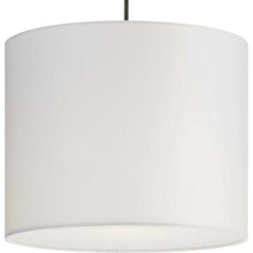 Markor 1-Light Pendant in White Linen