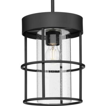 Burgess 1-Light Pendant in Matte Black