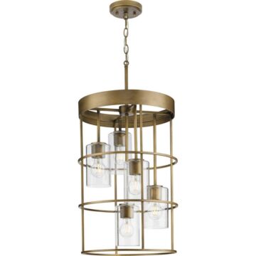 Burgess 5-Light Hall & Foyer Light in Aged Bronze