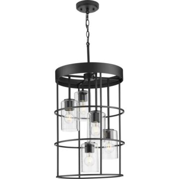 Burgess 5-Light Hall & Foyer Light in Matte Black