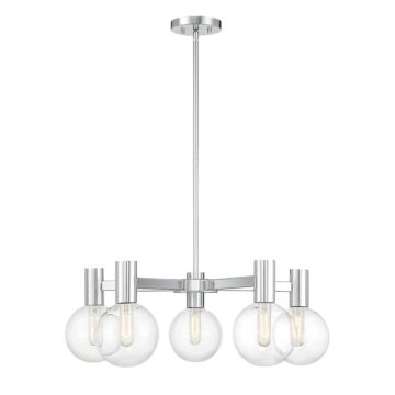 Wright Five Light Chandelier in Chrome by Savoy House
