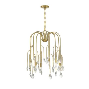 Anholt Six Light Chandelier in Noble Brass by Savoy House