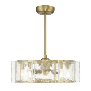 Genry LED Fan D'Lier in Warm Brass by Savoy House