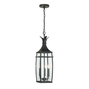 Montpelier Three Light Outdoor Hanging Lantern in Matte Black by Savoy House