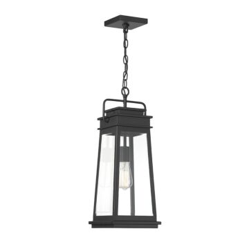 Boone One Light Outdoor Hanging Lantern in Matte Black by Savoy House