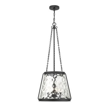 Crawford Four Light Pendant in Matte Black by Savoy House