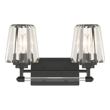 Garnet Two Light Bathroom Vanity in Matte Black by Savoy House