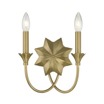 Sullivan Two Light Wall Sconce in Warm Brass by Savoy House