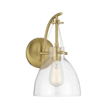 Foster One Light Wall Sconce in Warm Brass by Savoy House