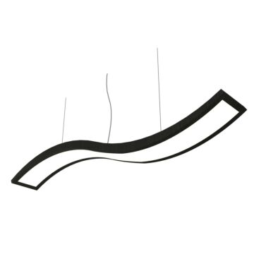 Clean LED Pendant in Charcoal