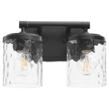 Starky Two Light Vanity in Matte Black by Quorum International