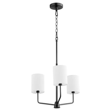 Harmony Three Light Chandelier in Matte Black by Quorum International
