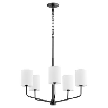 Harmony Five Light Chandelier in Matte Black by Quorum International
