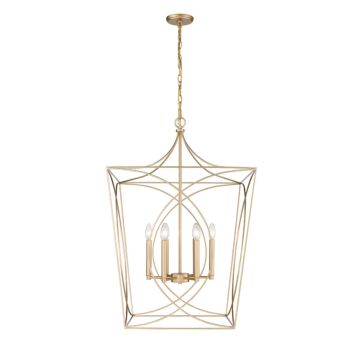 Tracy Six Light Pendant in Painted Modern Gold by Millennium