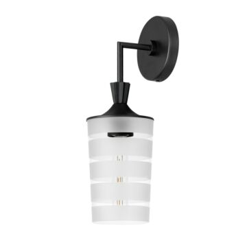 Copacabana One Light Outdoor Wall Sconce in Black by Maxim