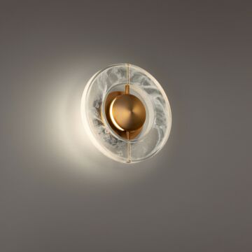 Cymbal LED Wall Sconce in Aged Brass by Modern Forms
