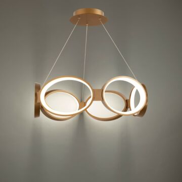 Solitaire LED Pendant in Aged Brass by W.A.C. Lighting
