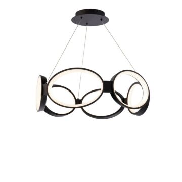 Solitaire LED Pendant in Black by W.A.C. Lighting