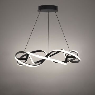 Interlace LED Pendant in Black by W.A.C. Lighting