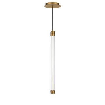Jedi LED Mini Pendant in Aged Brass by W.A.C. Lighting