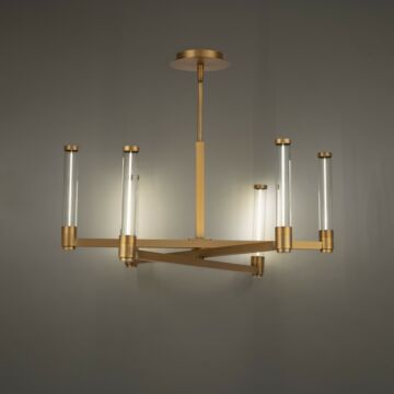 Jedi LED Pendant in Aged Brass by W.A.C. Lighting