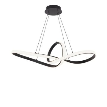 Vornado LED Chandelier in Black by W.A.C. Lighting