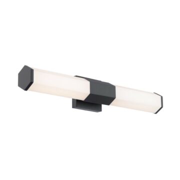 Remi LED Bathroom Vanity Light in Black by W.A.C. Lighting