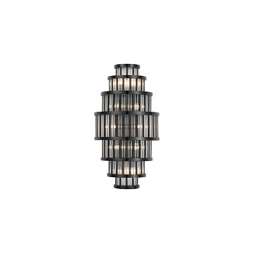 Waldorf LED Wall Sconce in Polished Gunmetal by Avenue Lighting