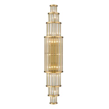 Waldorf LED Wall Sconce in Aged Brass by Avenue Lighting