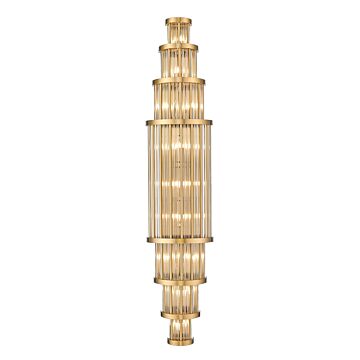 Waldorf LED Wall Sconce in Aged Brass by Avenue Lighting
