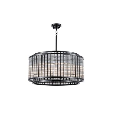 Waldorf  Chandelier in Polished Gunmetal by Avenue Lighting