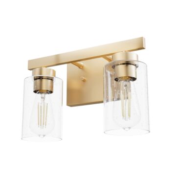 Hunter Hartland 2-Light Bathroom Vanity Light in Alturas Gold