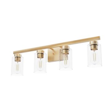 Hunter Hartland 4-Light Bathroom Vanity Light in Alturas Gold