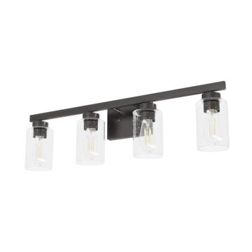 Hunter Hartland 4-Light Bathroom Vanity Light in Noble Bronze