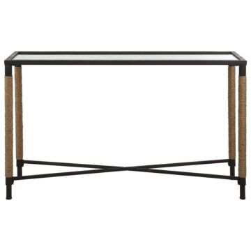Braddock Console Table in Rustic Iron by Uttermost