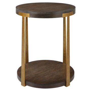 Palisade Side Table in Antique Gold by Uttermost