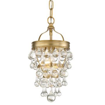 Calypso One Light Mini Chandelier in Vibrant Gold by Crystorama