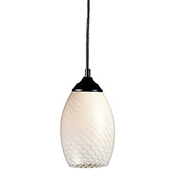 Z-Lite Jazz 1-Light Mini Pendant Light In Sand Black
