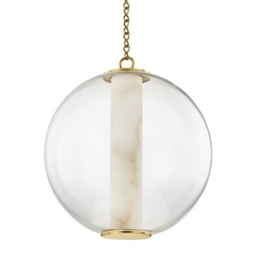 Pietra LED Pendant in Vintage Brass by Corbett Lighting