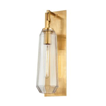 Copenhagen One Light Wall Sconce in Vintage Brass by Corbett Lighting