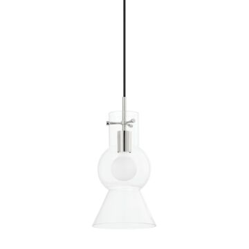 Mirabel One Light Pendant in Polished Nickel by Mitzi