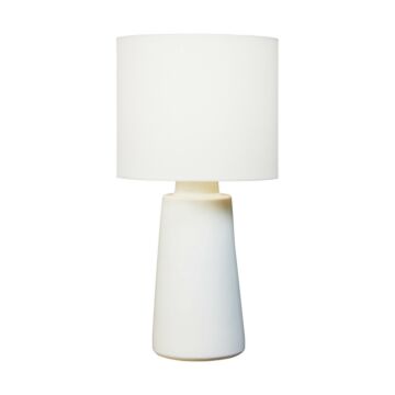 Vessel One Light Table Lamp in New White by Visual Comfort Studio