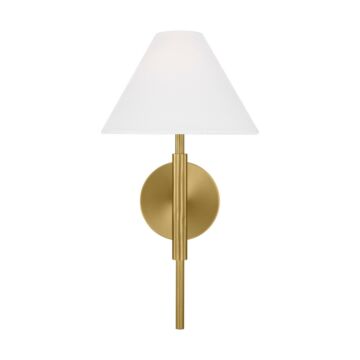 Porteau One Light Bath Vanity in Satin Brass by Visual Comfort Studio