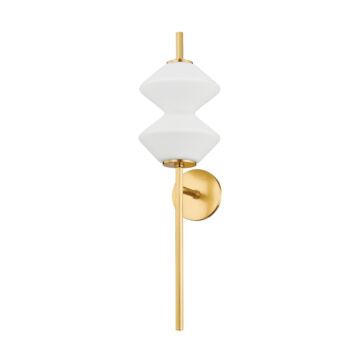 Barrow LED Wall Sconce in Aged Brass by Hudson Valley