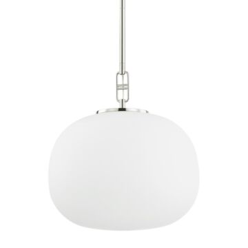 Ingels One Light Pendant in Polished Nickel by Hudson Valley