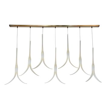 Featherly  Island Pendant in Light Gold by Metropolitan