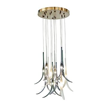 Featherly  Pendant in Light Gold by Metropolitan