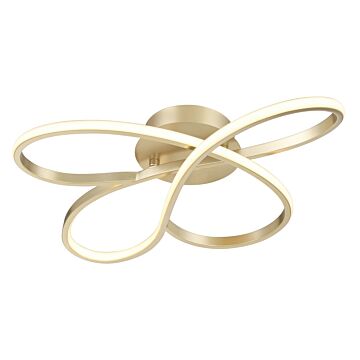 Astor LED Flush Mount in Soft Gold by George Kovacs